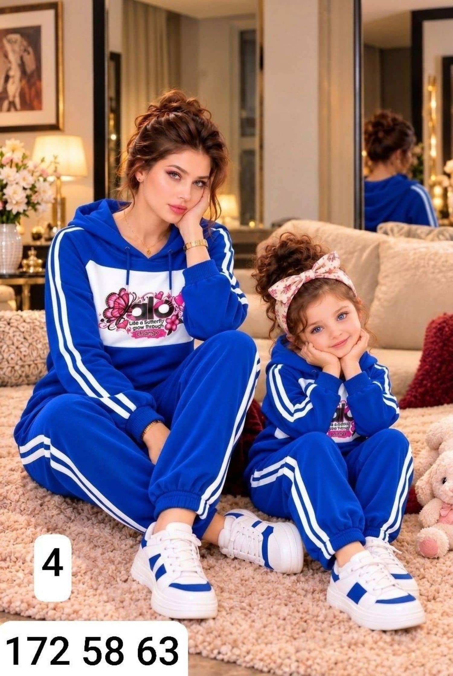 Kız Çocuk ALO Kapüşonlu Pijama