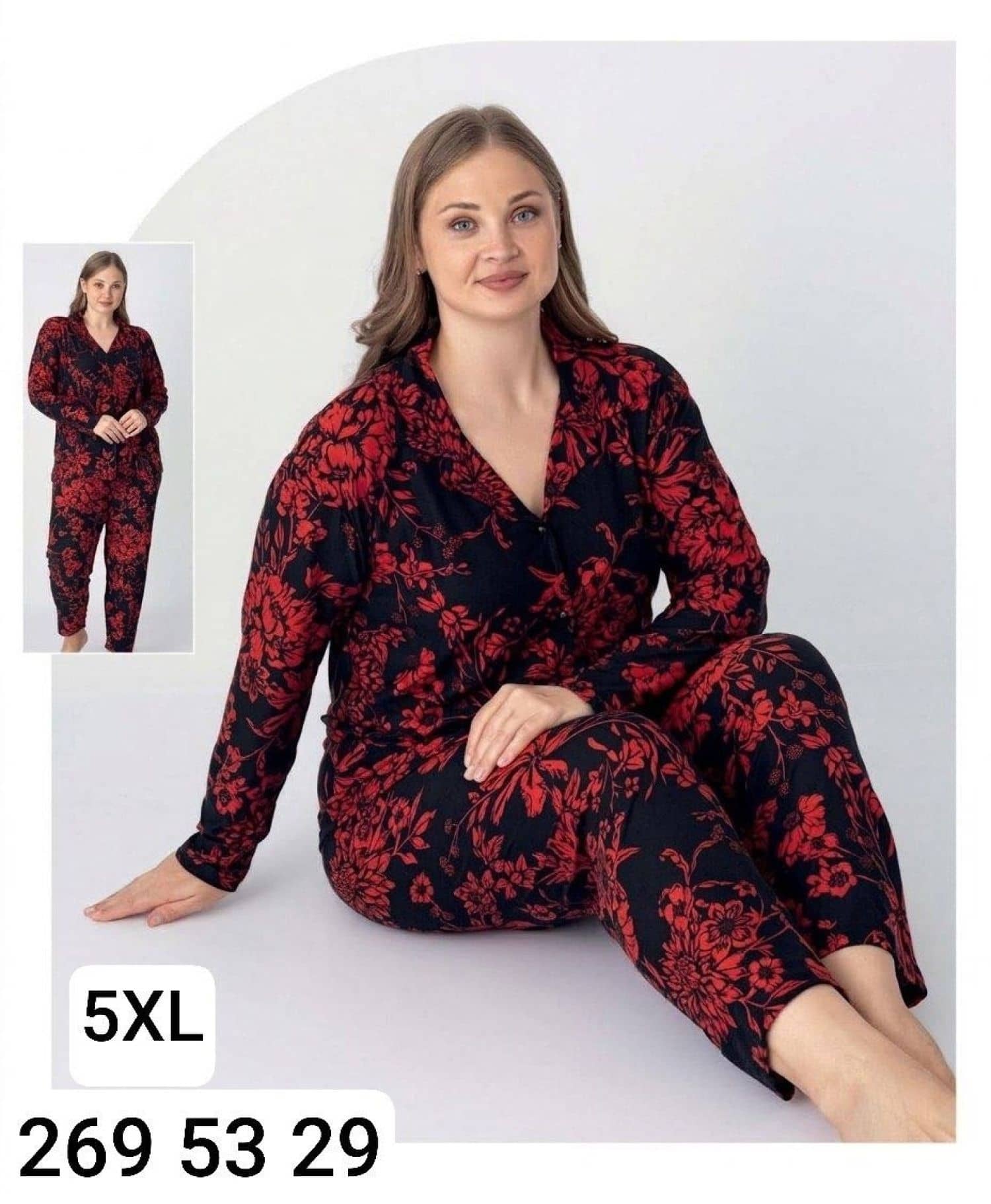 Button Sleeve Pajama B-100