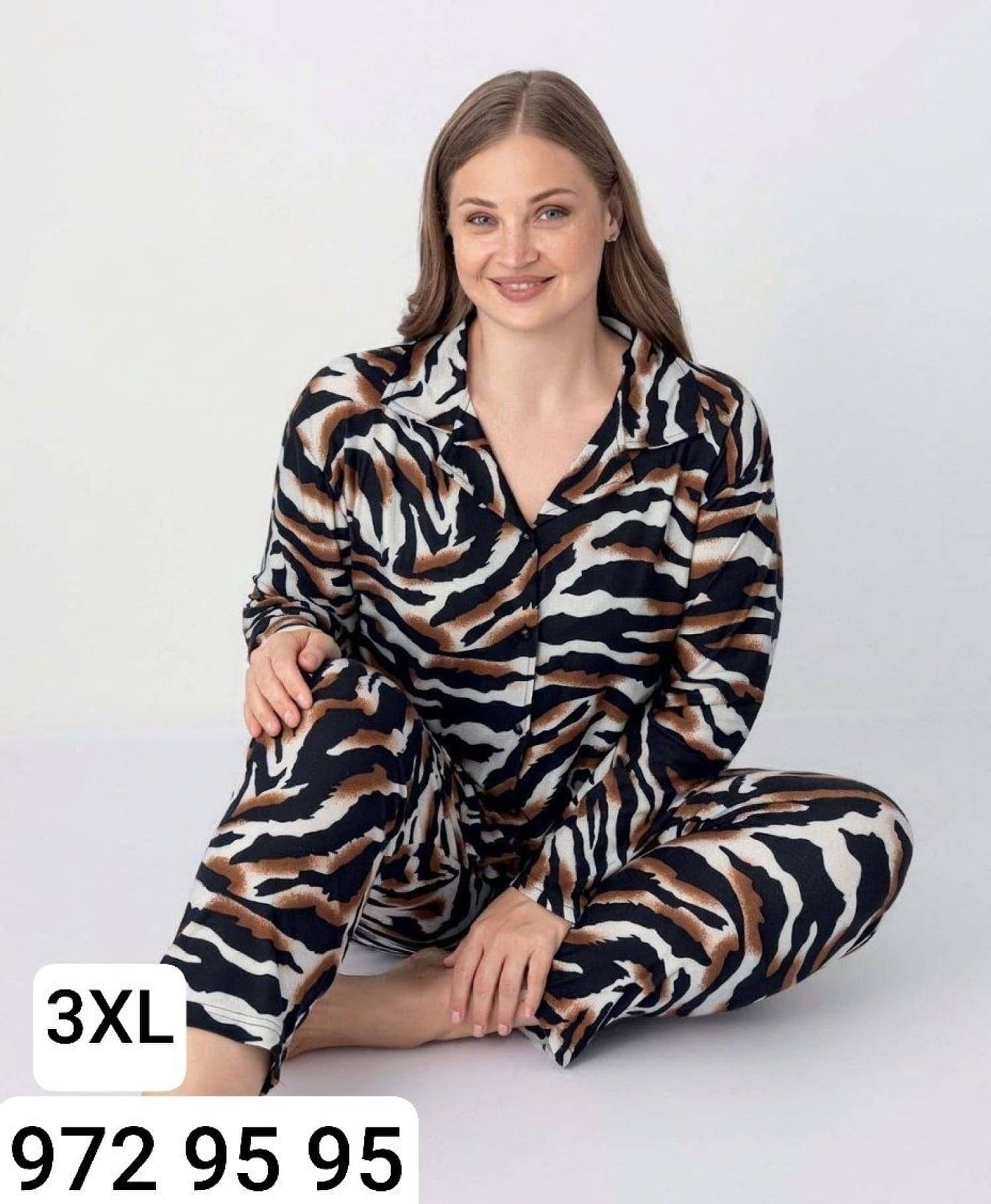 Düğme Kollu Pijama B-100