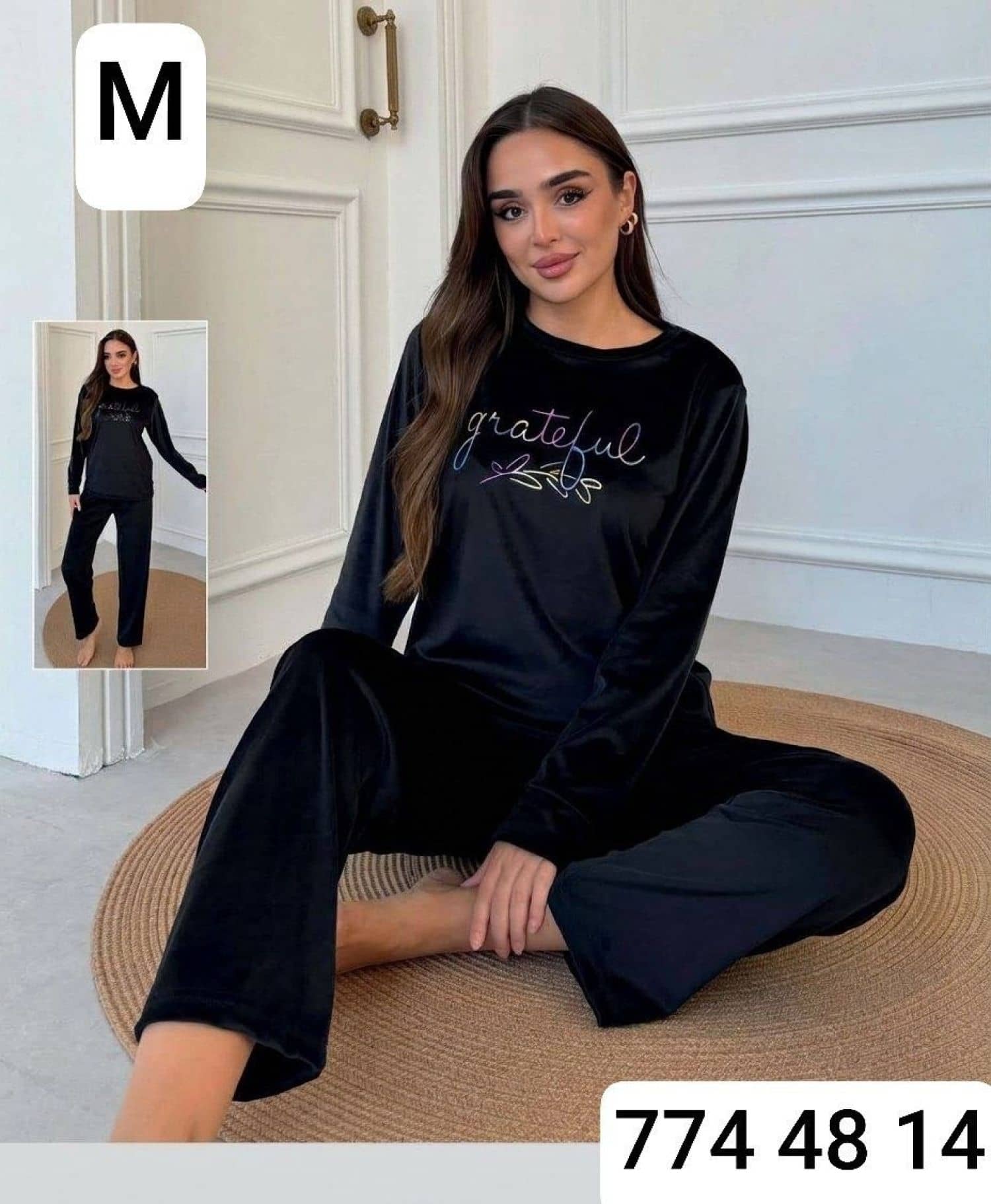 Düz Kadife Pijama KA-013