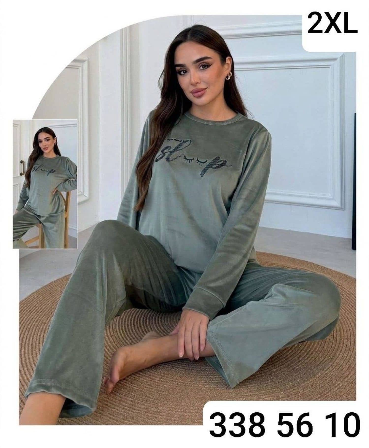 Düz Kadife Pijama KA-013
