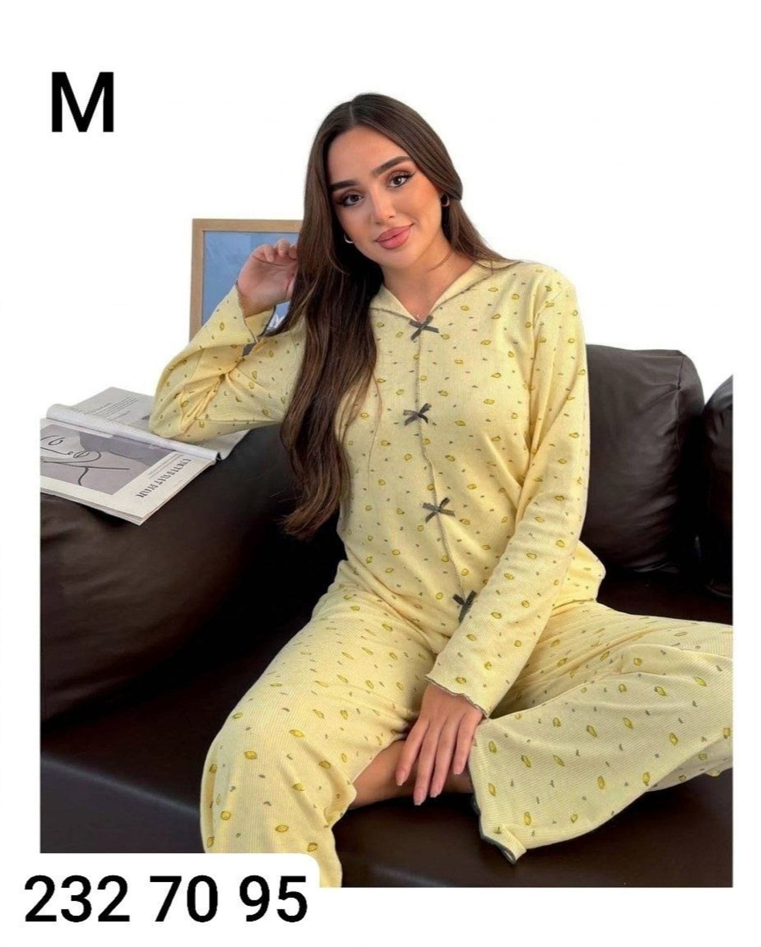Manşet Kollu Pijama M-800