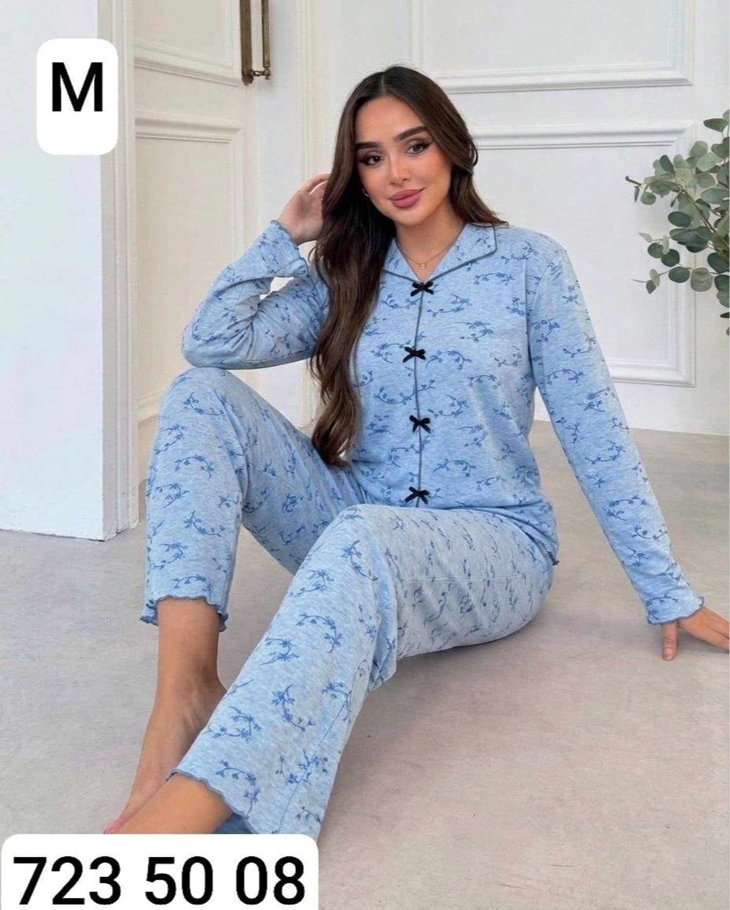 Manşet Kollu Pijama M-800