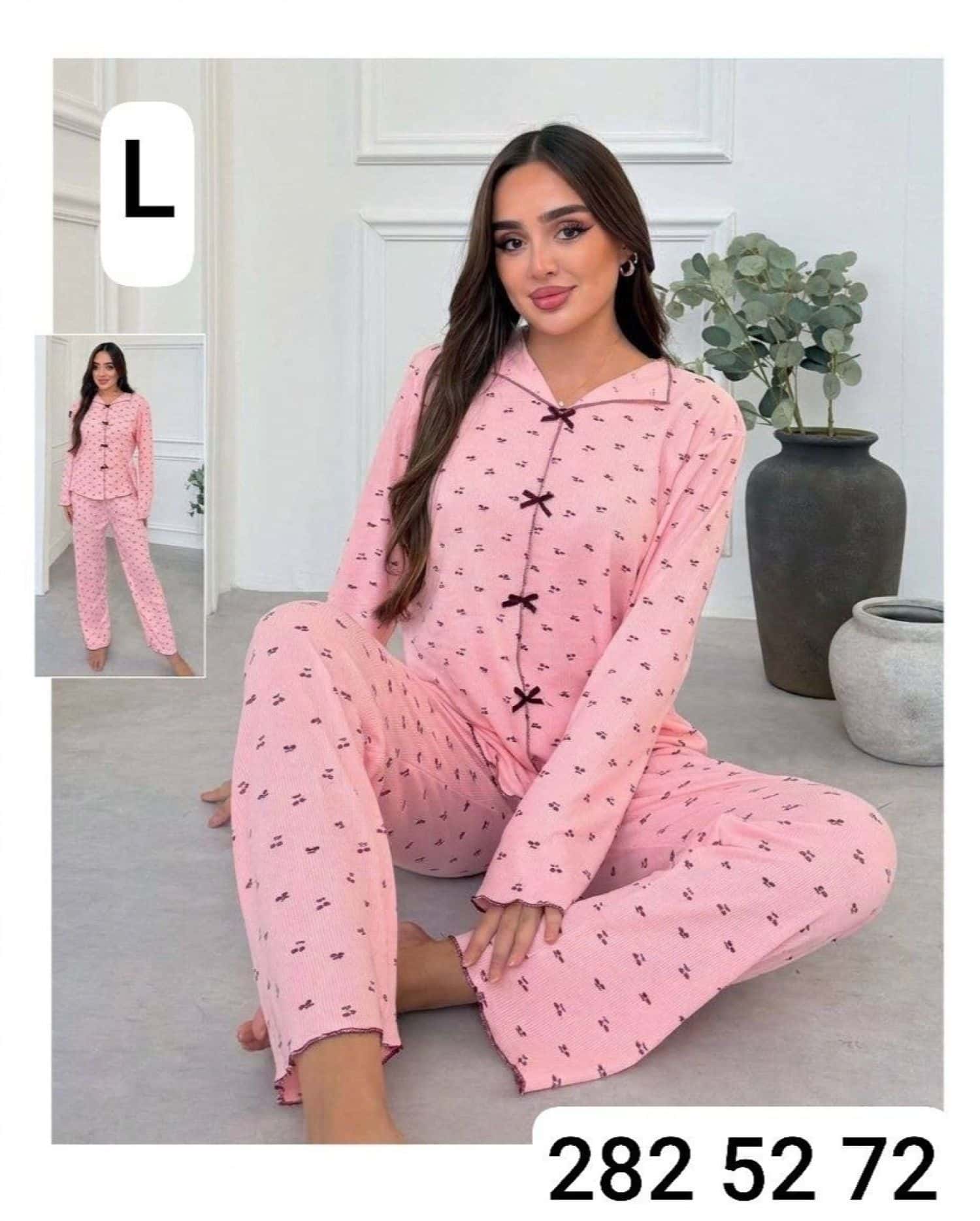 Manşetli Kol Pijama M-800 1