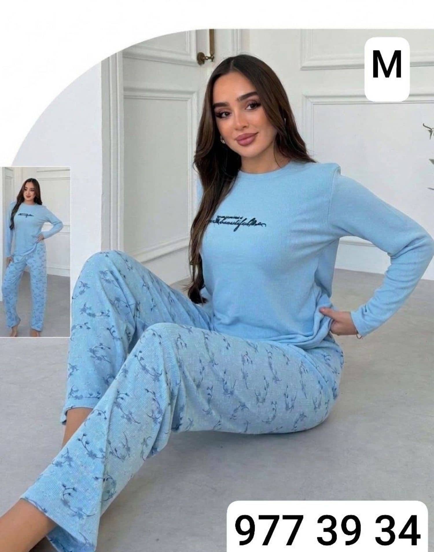 Fitilli Kollu Pijama M-02000