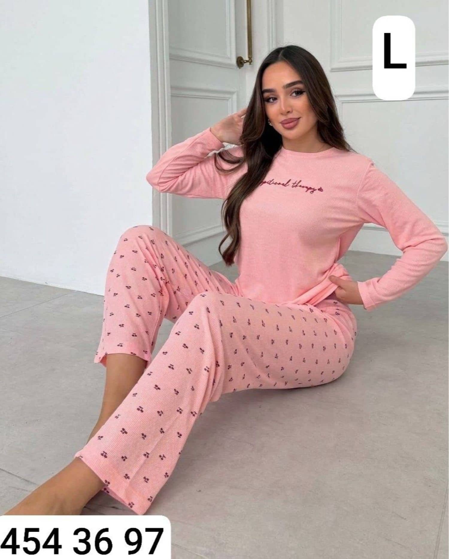 Fitilli Kollu Pijama M-02000