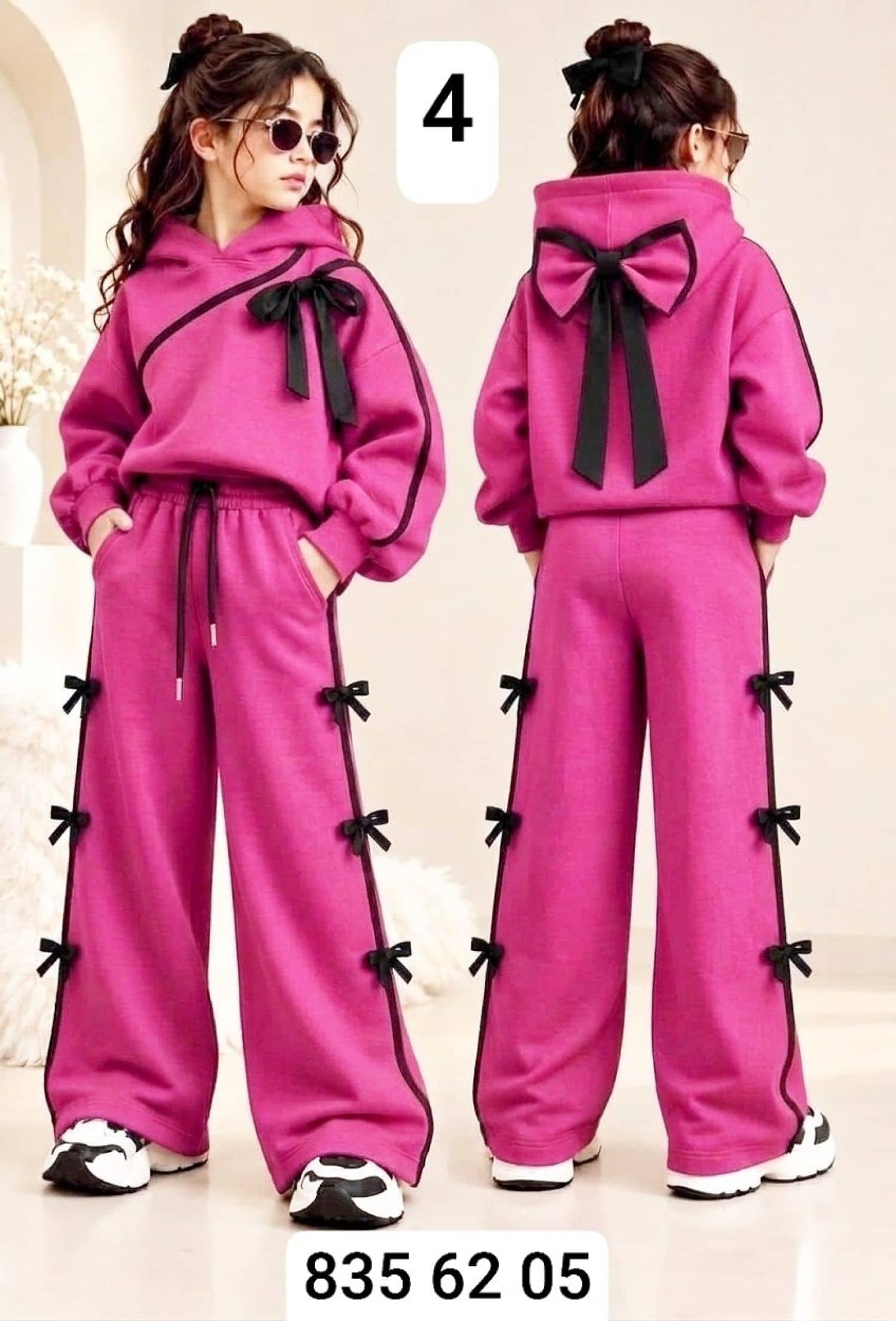Girls' Hooded Pajamas with Scrunchie SE